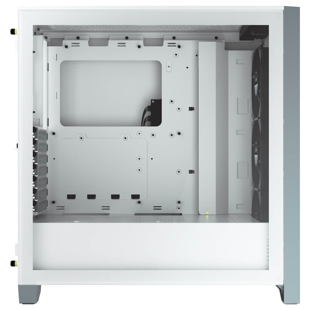 Gabinete Corsair iCUE 4000X RGB - ATX - Incluye 3 Ventiladores - Blanco