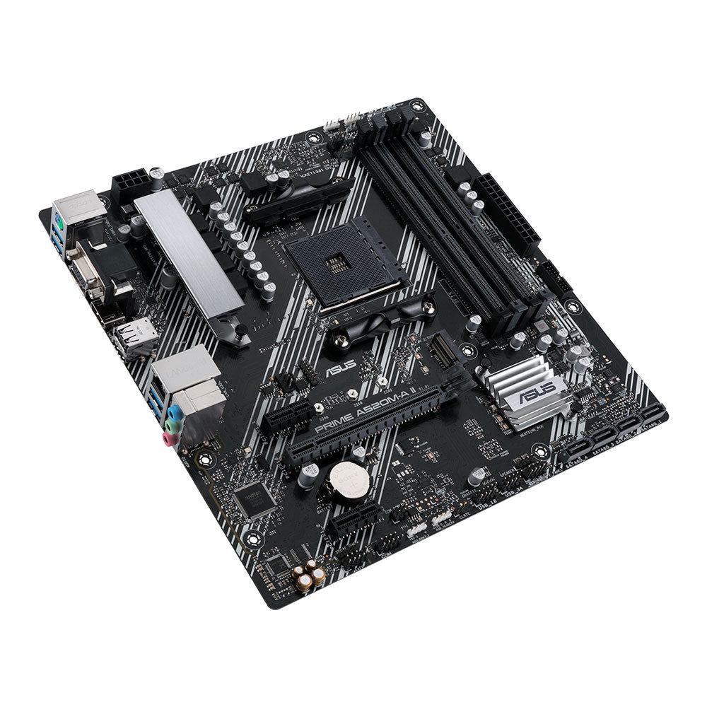 Tarjeta Madre ASUS PRIME A520M-A II CSM - S-AM4 - Micro ATX - Compatible con DDR4