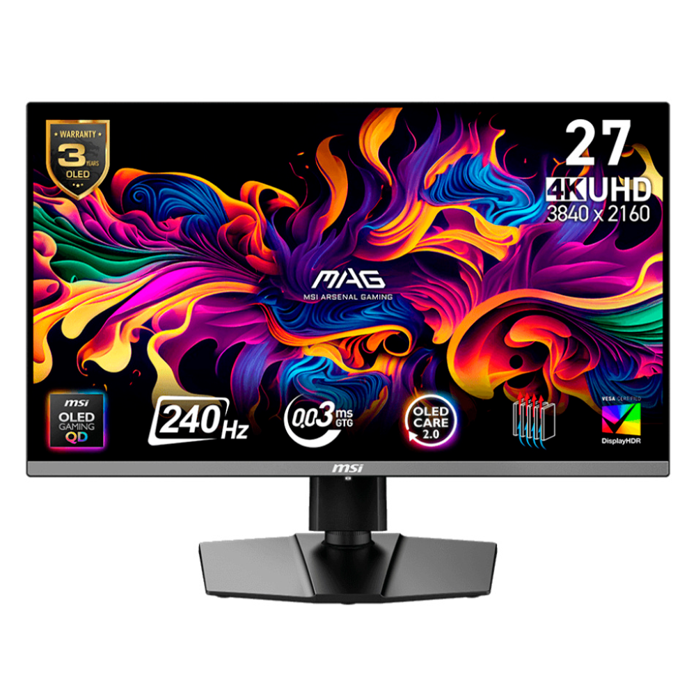 Monitor MSI MAG 272UP QD-OLED X24 27" | 4K Ultra HD | 240Hz