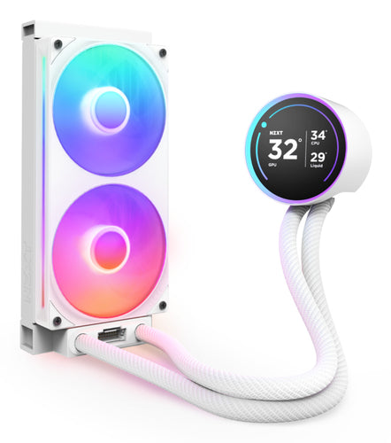 Enfriamiento Liquido NZXT Kraken Elite 240 RGB V2 Para CPU - 240mm - Blanco