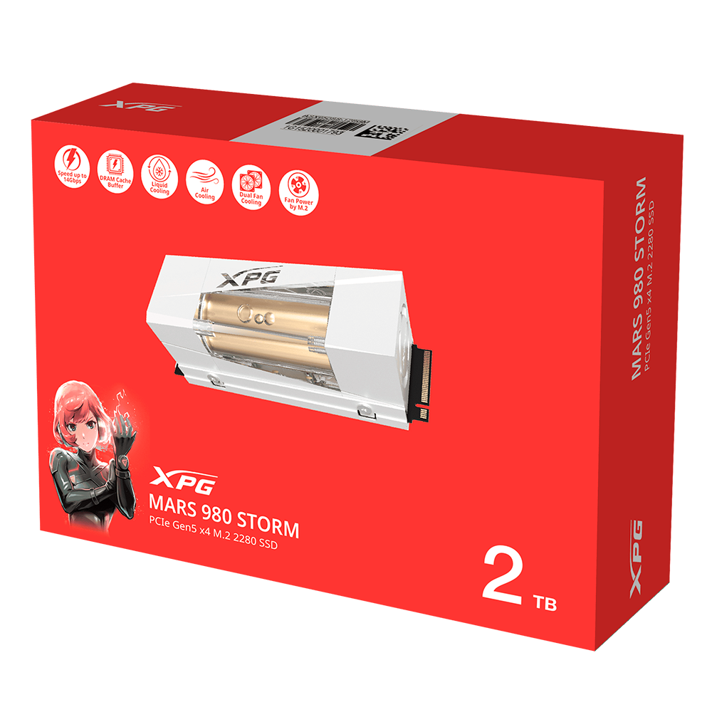SSD Interno ADATA XPG Mars 980 Storm 2TB PCIe 5.0 NAND 3D