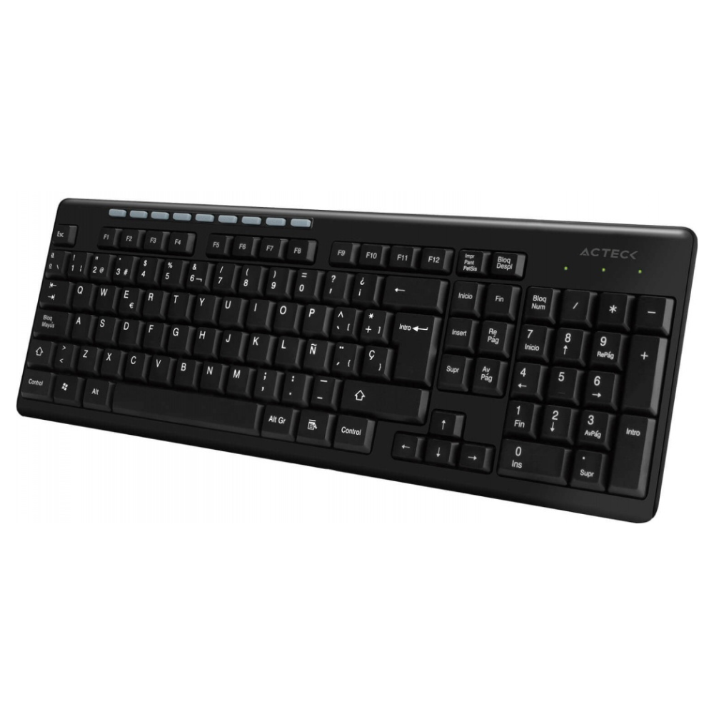 Teclado Inalambrico Acteck TM100 | Usb | Multimedia | Negro