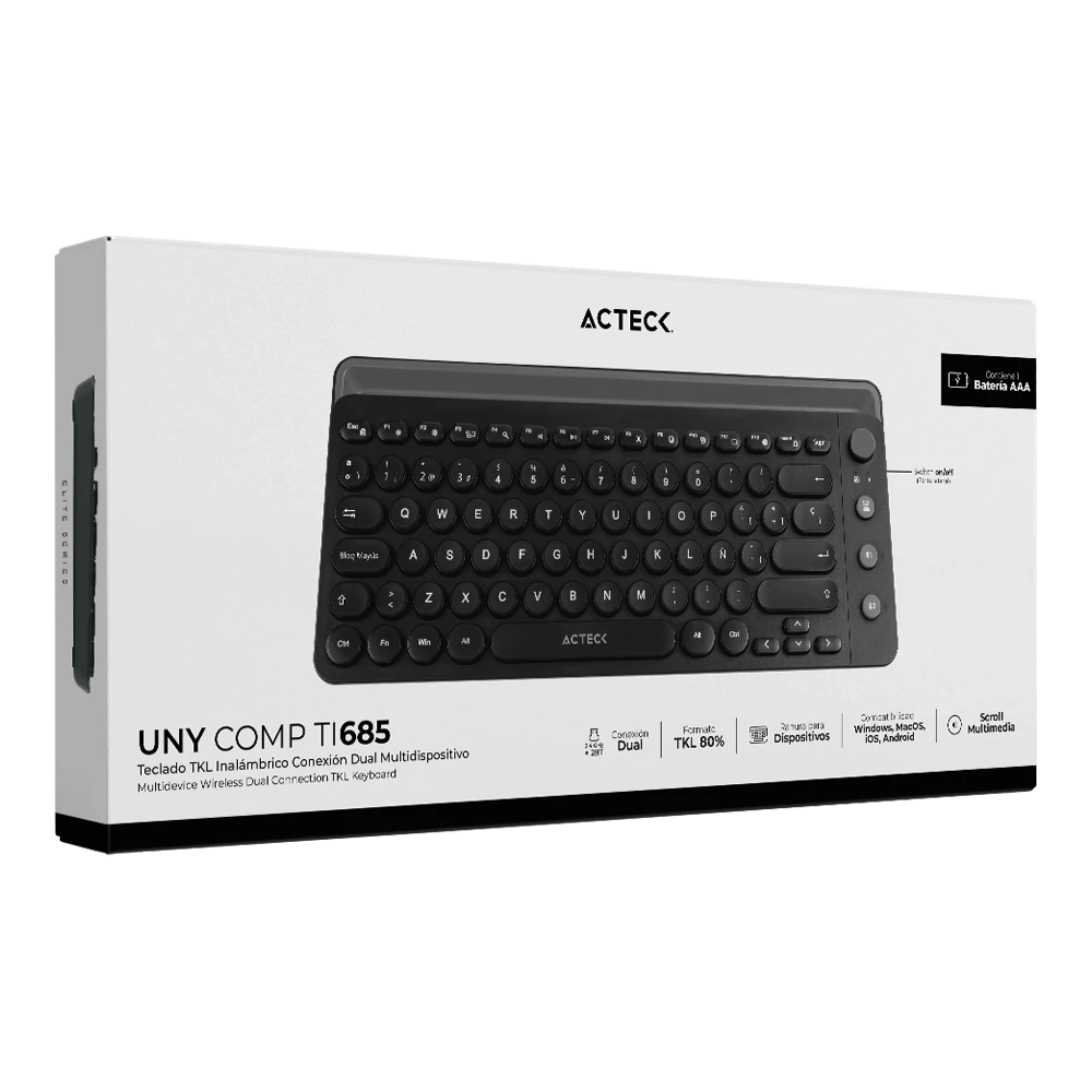 Teclado Inalambrico Acteck Uny Comp Ti685