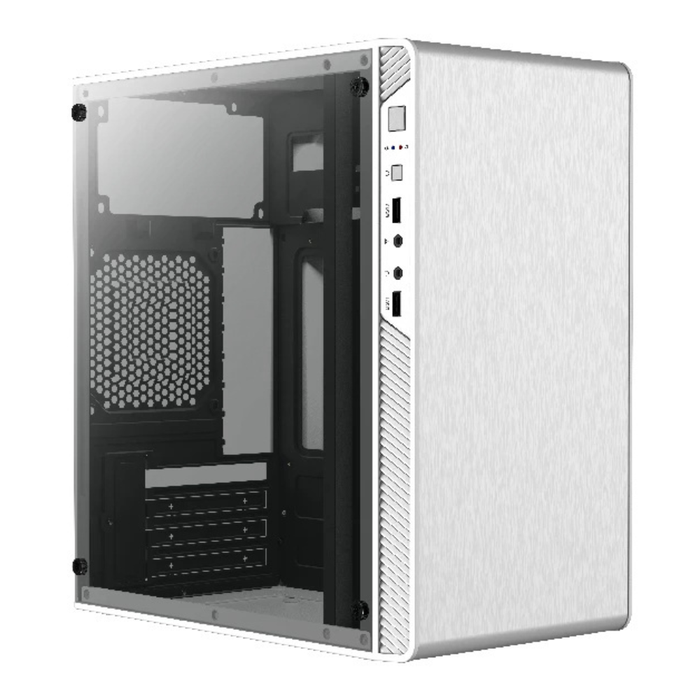 Gabinete Acteck Minitorre Performance II GI215W, Micro ATX, Incluye Fuente de poder 500W, Blanco.