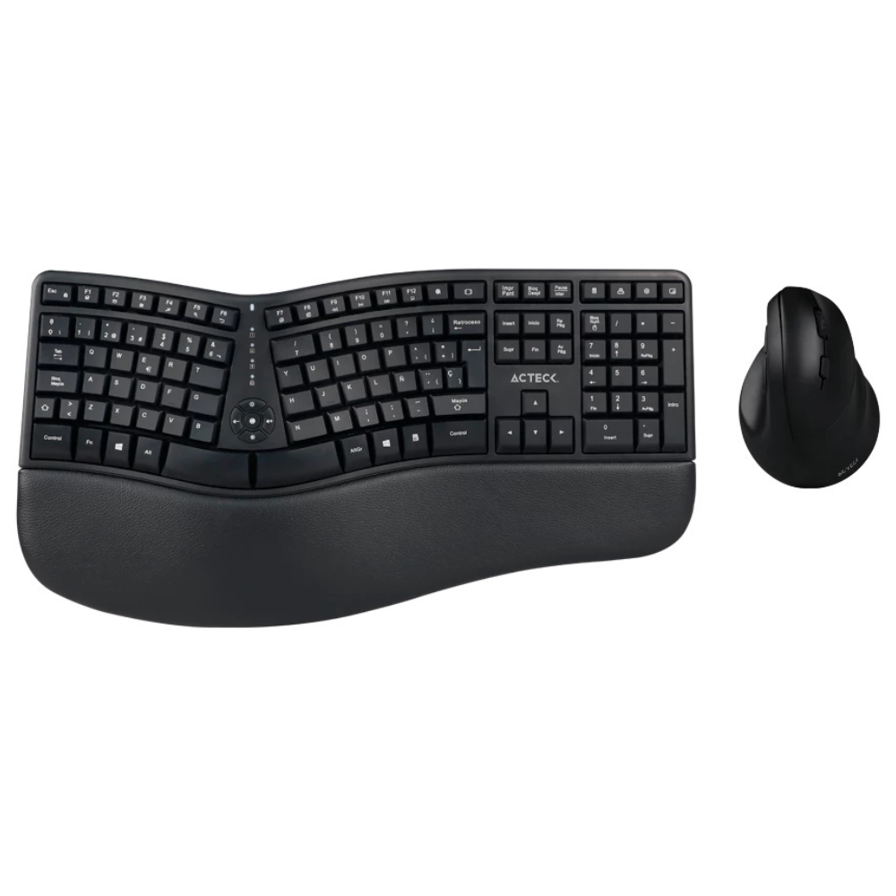 Kit de Teclado y Mouse Acteck Creator Virtuos Fitt MK770, Inalámbrico, RF Inalámbrico, Negro (Español)