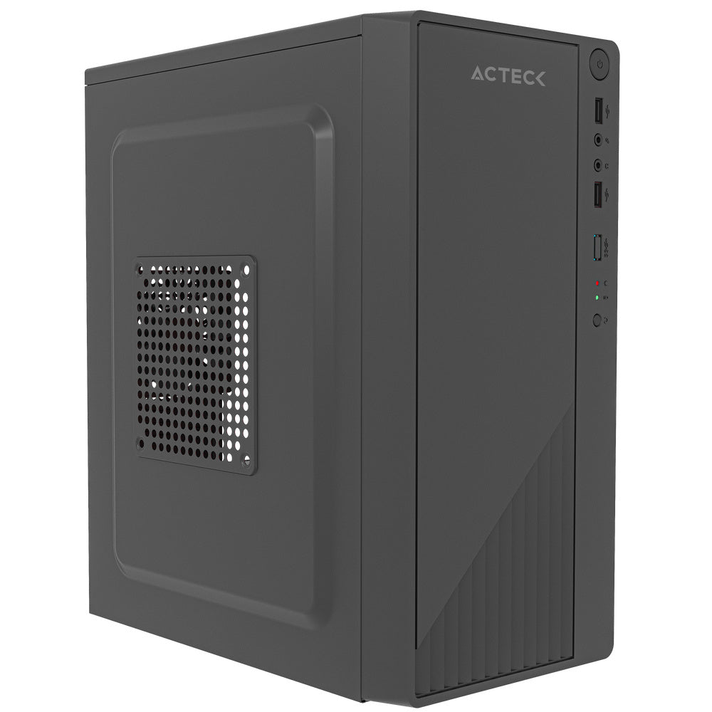 Gabinete Acteck Kioto Gc220F, Micro Atx, Incluye Fuente 500W, Negro