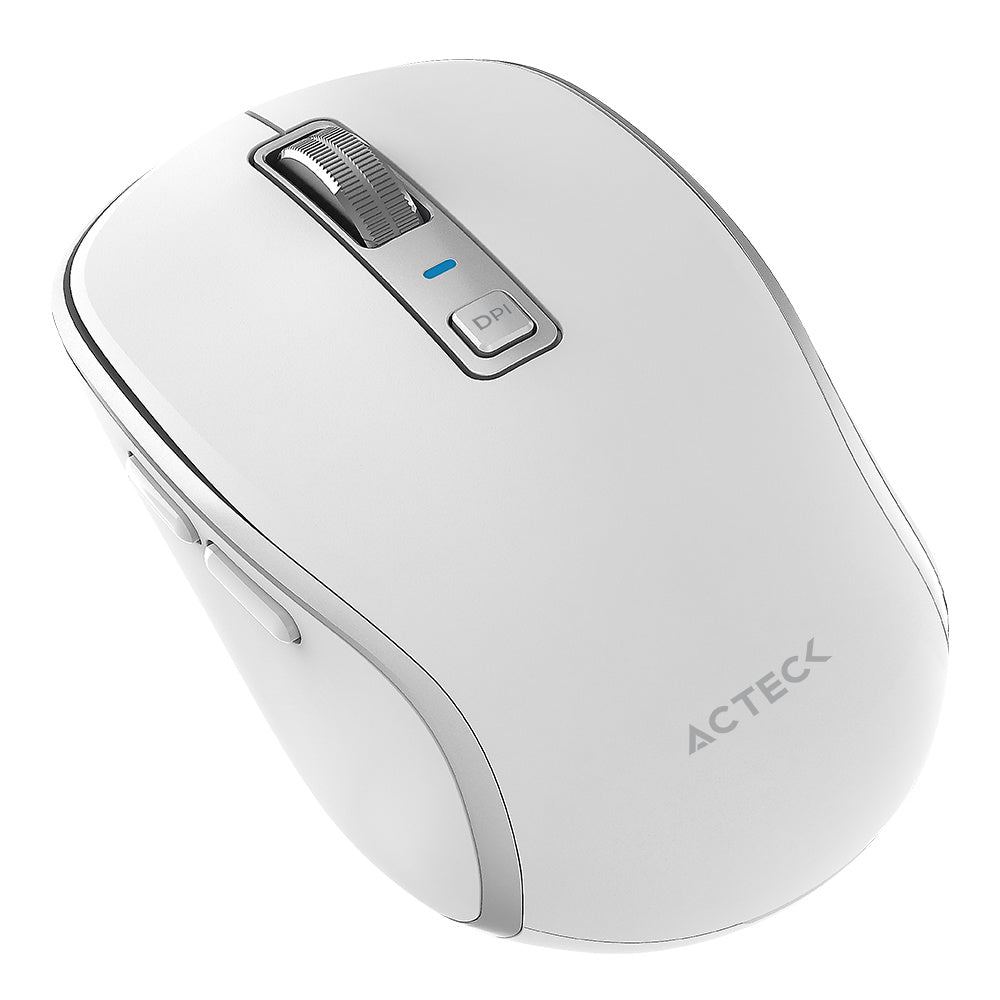 Mouse Acteck Optimize Trip Pro Mi580, 2.4ghz, 1600 Dpi, Inalambrico, Blanco