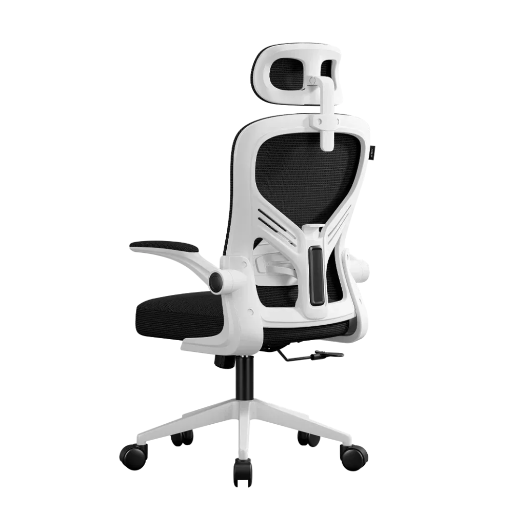 Acteck Silla Ejecutiva Flux Base EC343HR, Blanco/Negro.