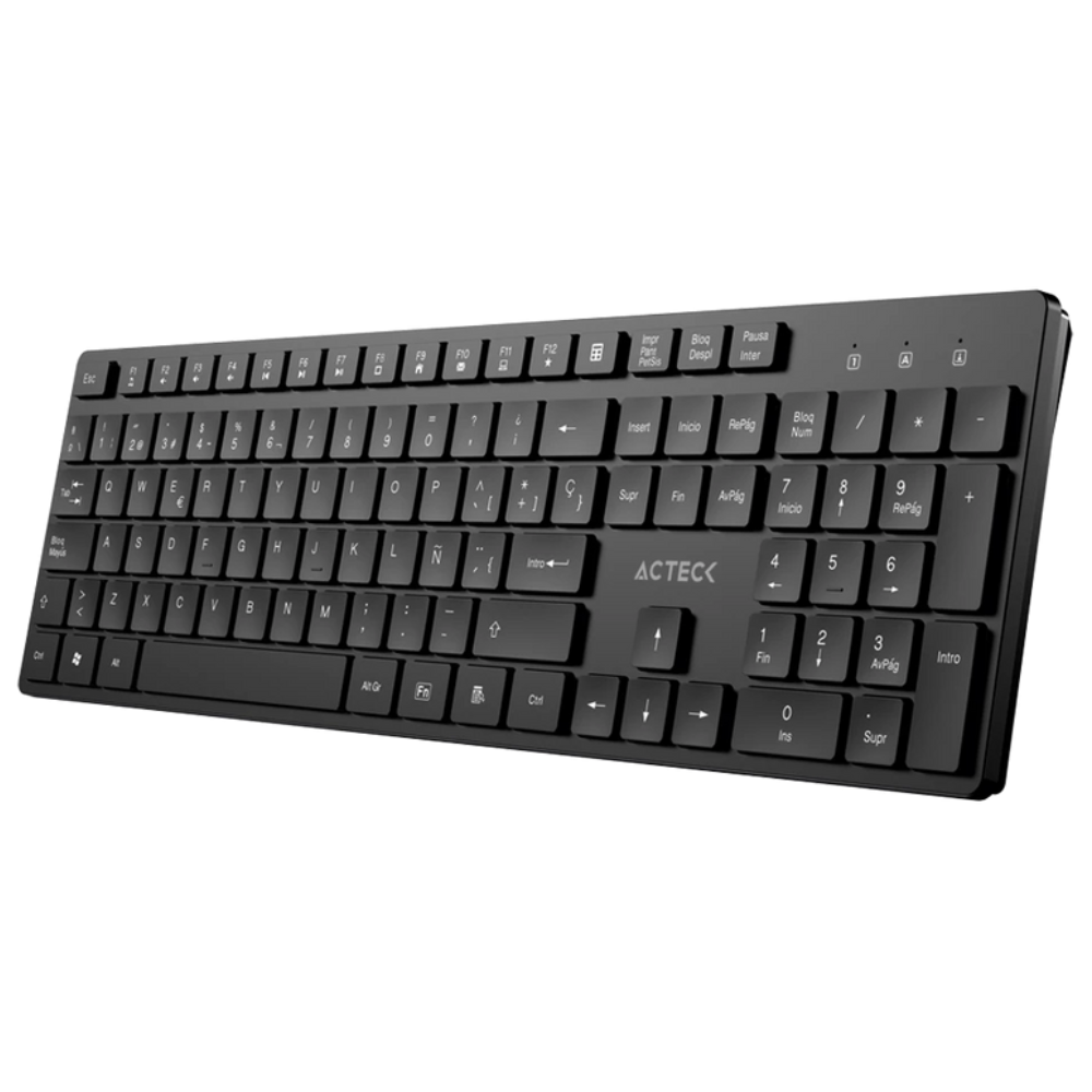 Teclado Acteck Vantage Aero Ti555 | Inalambrico, Negro