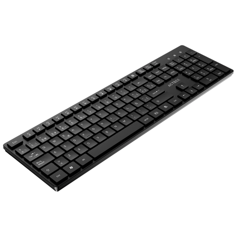 Teclado Acteck Vantage Aero Ti555 | Inalambrico, Negro