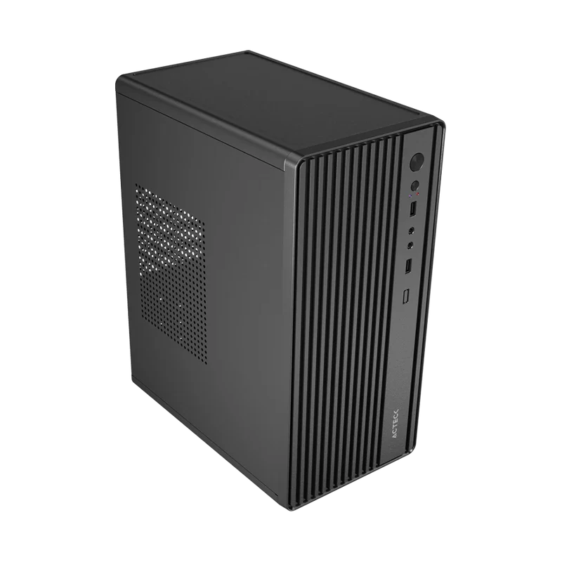 Gabinete Acteck Minitorre Apex Gi205F Metalico Negro | Incluye Fuente de 500W
