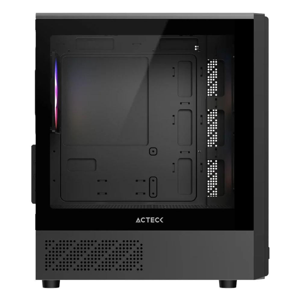 Gabinete Acteck Zyron GC606, Micro-ATX, Incluye 3 ventiladores 120 mm, Negro