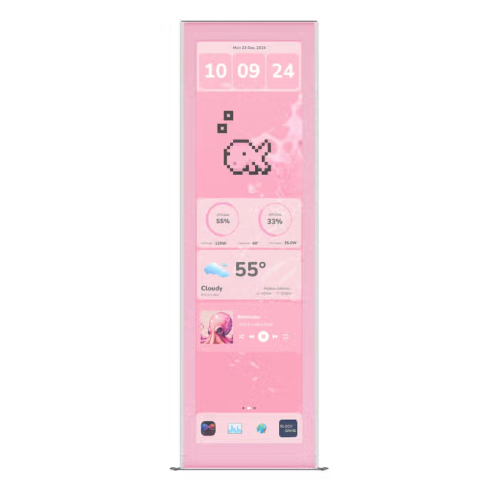 Pantalla Tactil LCD Hyte Y70 Touch Infinity Display Upgrade, Rosa