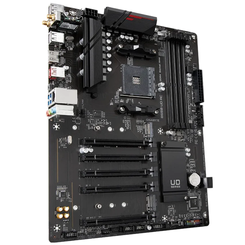 Tarjeta Madre Gigabyte B550 UD AC | Socket AM4 |4*DDR4 | 3200MHz | WiFi | ATX, RGB Fusion
