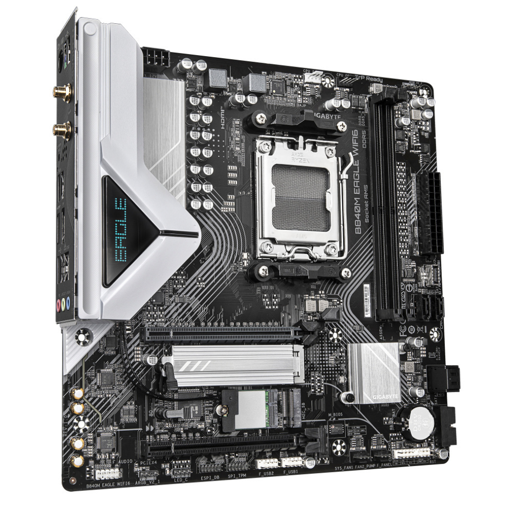 Tarjeta Madre Gigabyte B840M Eagle Wifi6 | Socket Am5 | 2*DDR5 5200MHz | Micro Atx