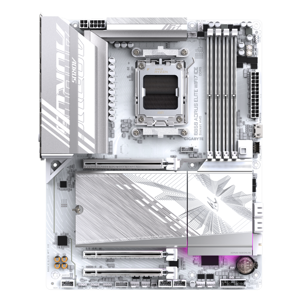 Tarjeta Madre Gigabyte B850 A Elite Wf7 Ice, Socket Am5, 5200Mhz, WIFI, ATX