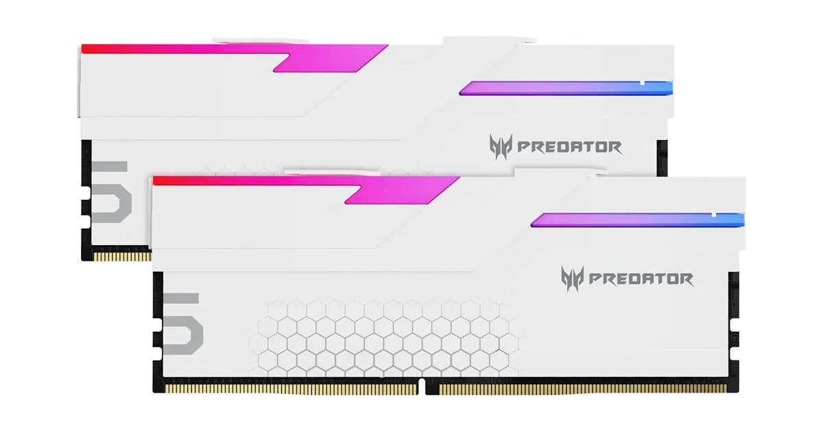 Kit Memoria RAM Predator Hermes DDR5-7200MHz-48GB-2x24GB Plata