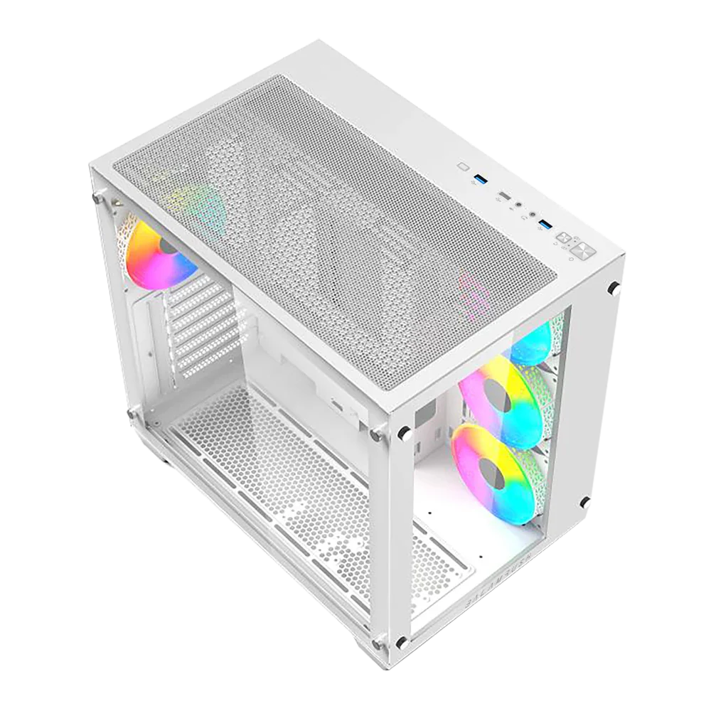 Gabinete Balam Rush Tank Pro GM930- ATX- Blanco