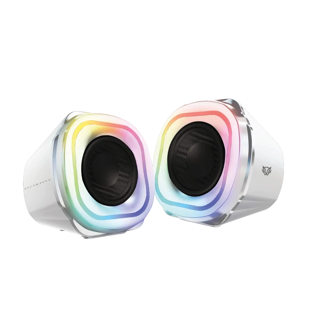 Bocinas Balam Rush Glimer Quad BG555, 10W RMS, RGB 2.0 Canales, Blanco