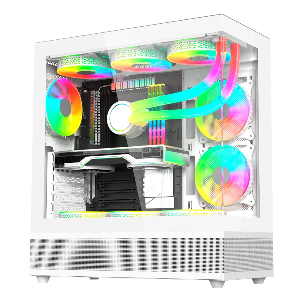 Gabinete Balam Rush Tank Super 9200TB- ATX- Blanco