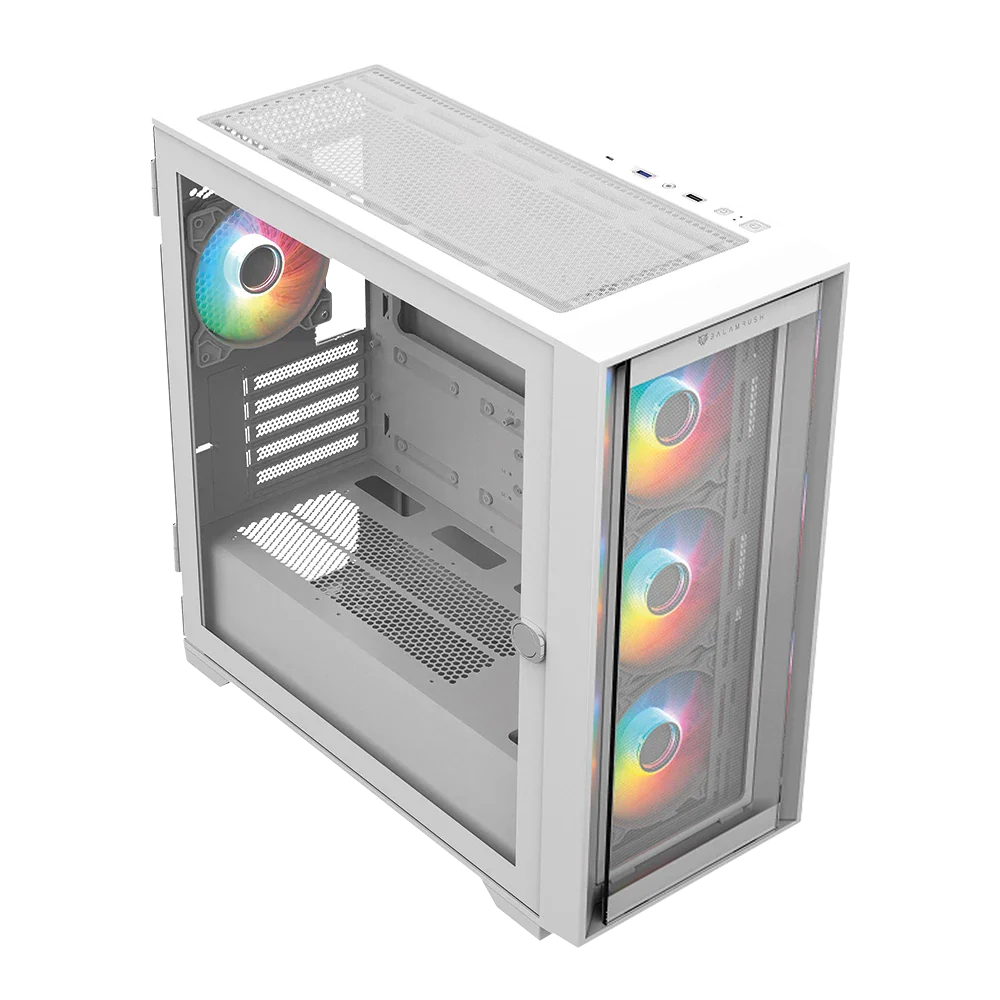 Gabinete Balam Rush Carbono Twin Mate 8000 - Micro ATX - Blanco