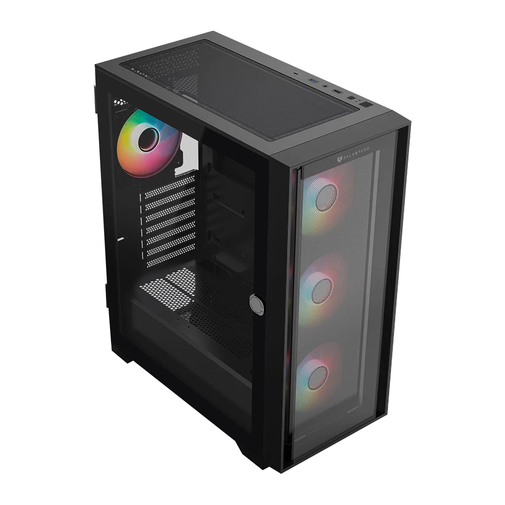 Gabinete Balam Rush Carbono Twin Mate 7000 - ATX - Negro