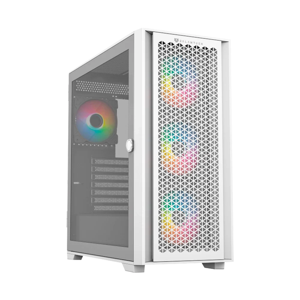 Gabinete Balam Rush Carbono Twin Mate 5000- Micro ATX- Blanco