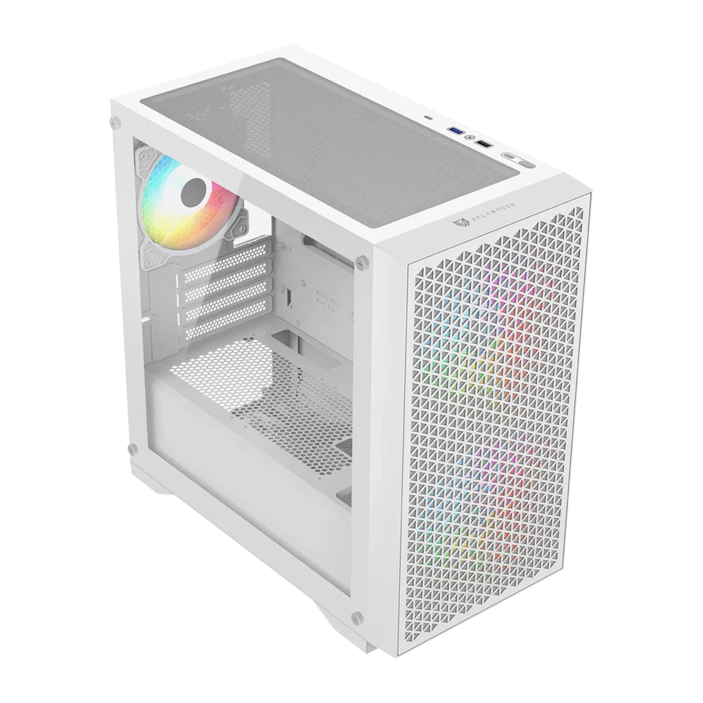 Gabinete Balam Rush Carbono Aircool 4000A - Micro ATX - Blanco