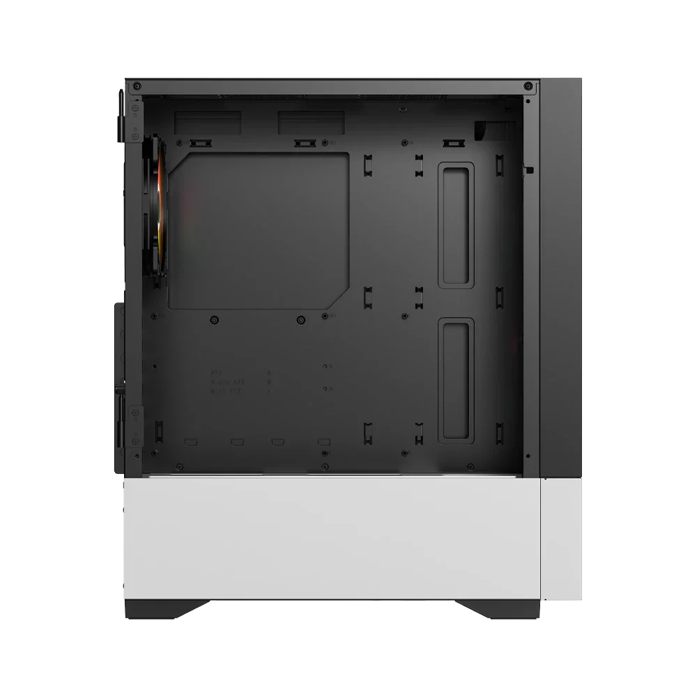 Gabinete Balam Rush Nitrox Aircool 5500 ABW - ATX - Negro/Blanco