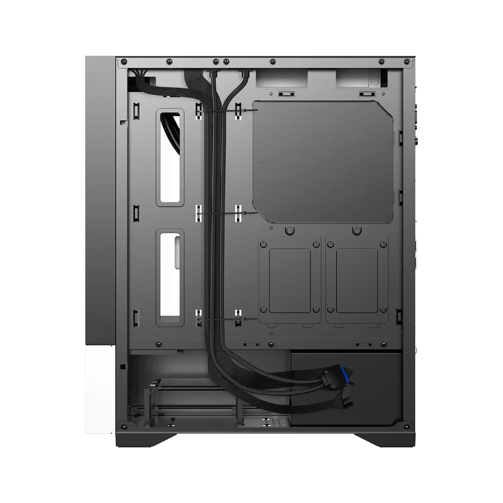 Gabinete Balam Rush Nitrox Aircool 5500 ABW - ATX - Negro/Blanco