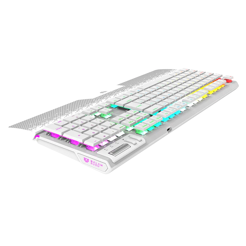 Teclado Mecánico Balam Rush Dominate Expert GK979L RGB Inalámbrico | Blanco