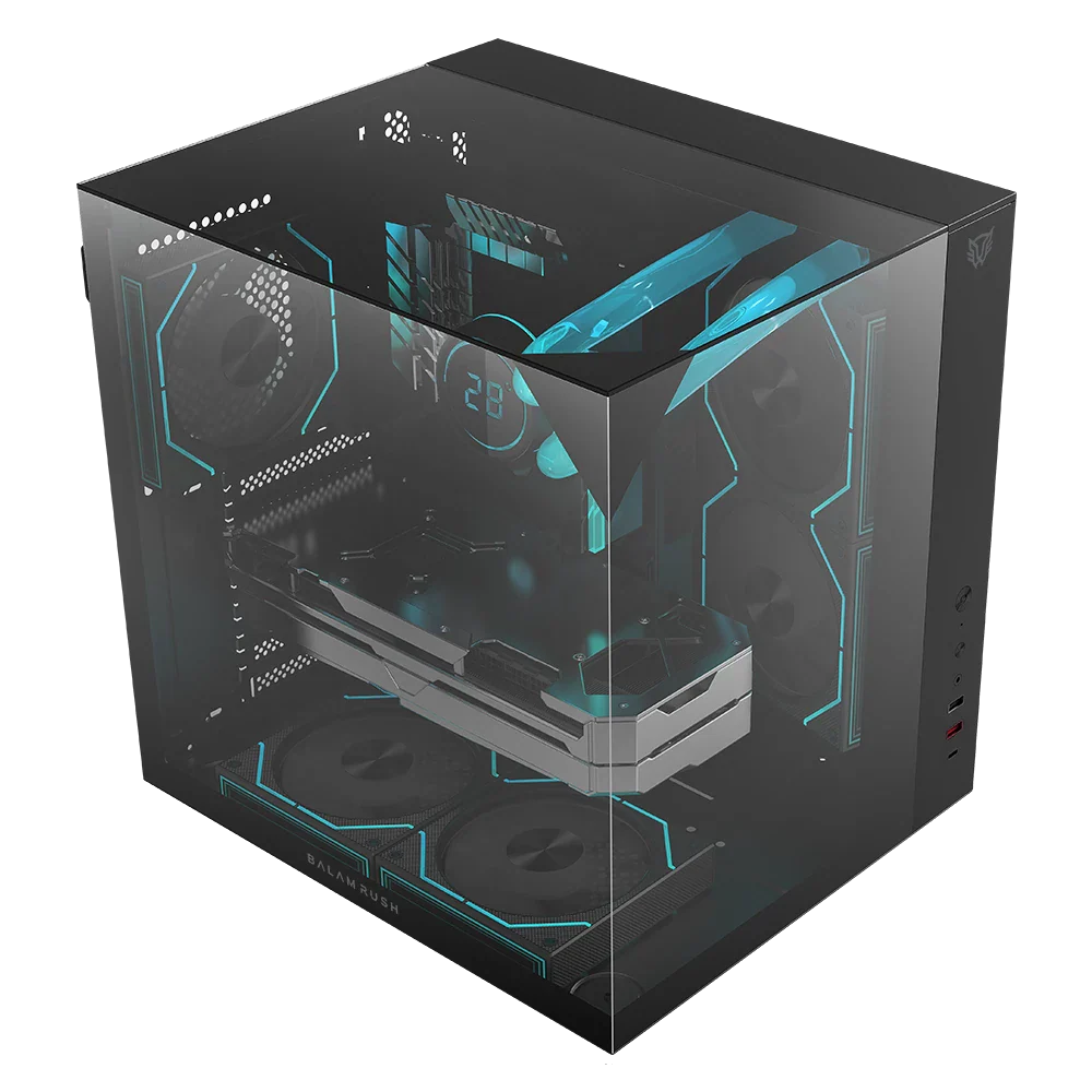 Gabinete Balam Rush Tank Majestic 6600 - ATX - Negro