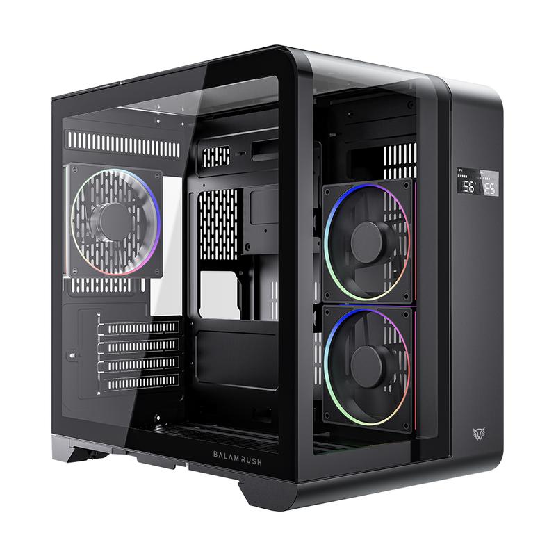 Gabinete Balam Rush Tank Expert Curve 6400- Micro ATX- Negro