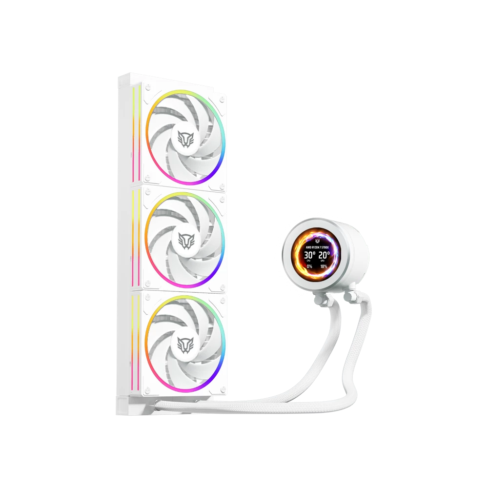 Enfriamiento Liquido Balam Rush Hydrox Expert Level HYX40 con Display OLED, Blanco