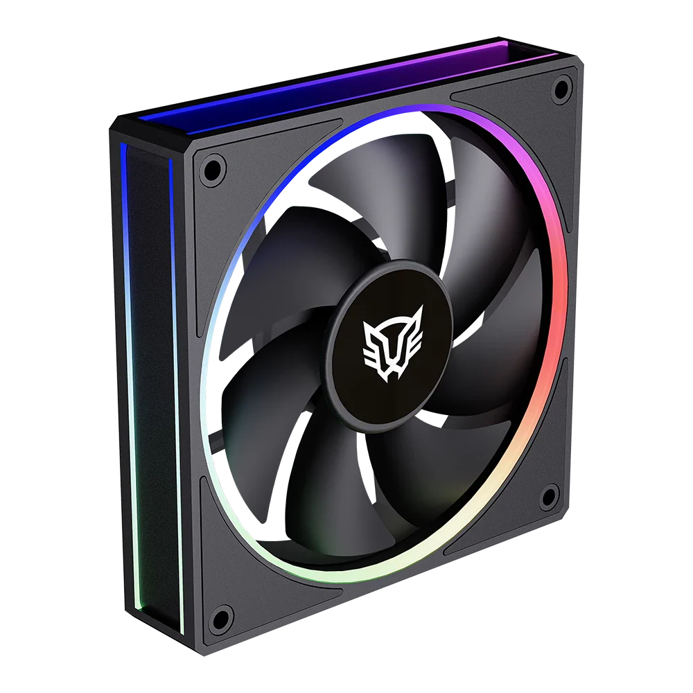 Kit de Ventiladores Balam Rush Eolox Bora Exb85 Aurea RGB 120 mm | Negro