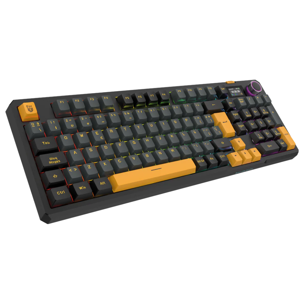 Teclado Inalambrico Balam Rush Defeat Level GK3, RGB 90%, Teclado Mecánico, Multicolor, Español.