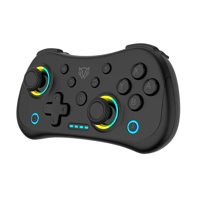 Control Balam Rush Inalambrico Kontrol Pocket G555 Funciones Turbo RGB Recargable Negro
