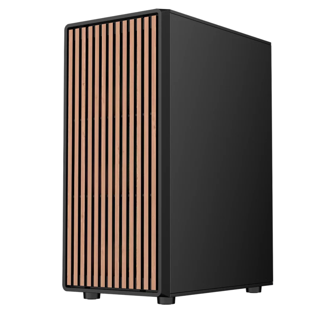 Gabinete Balam Rush Dragonfly Wood GM580 | ATX | Incluye 4 Ventiladores | Negro