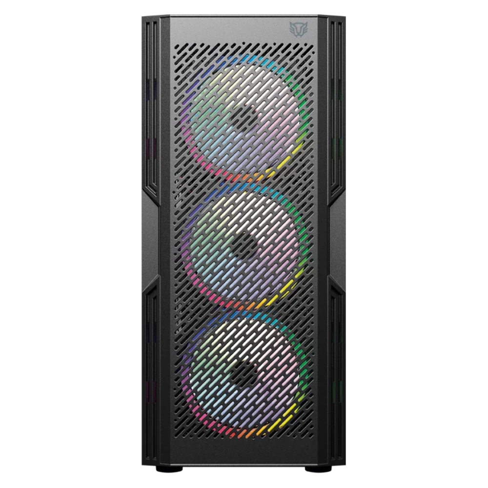 Gabinete Balam Rush Dragonfly Ventra GM570 | Max ATX | Incluye 4 ventiladores de 120mm | Negro