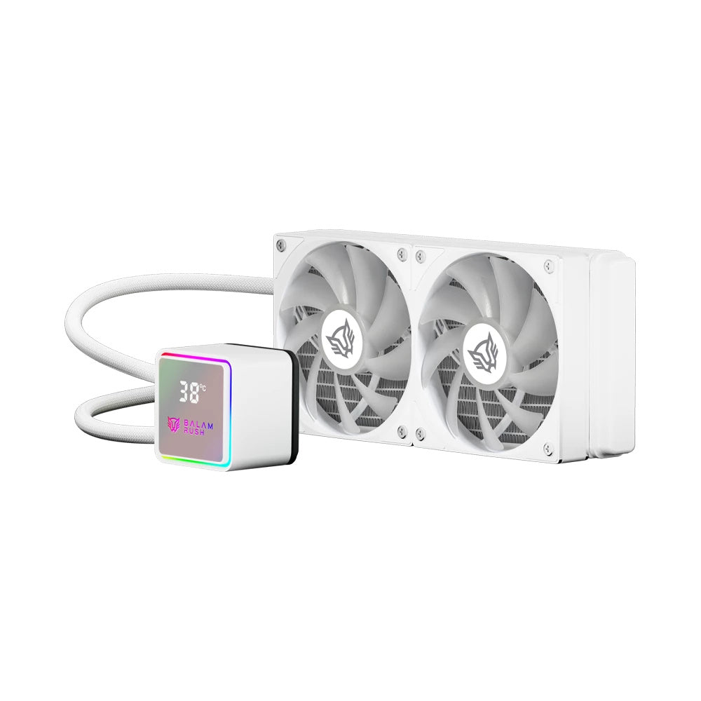 Enfriamiento Líquido Balam Rush Cryo Prism 240 Ice, 2x120mm, Blanco