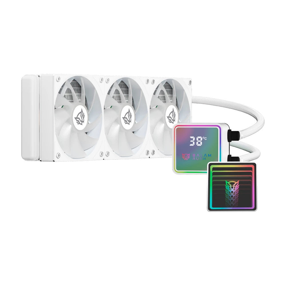 Enfriamiento Líquido Balam Rush Cryo Prism 360 Ice | 3x120mm | Argb | Blanco