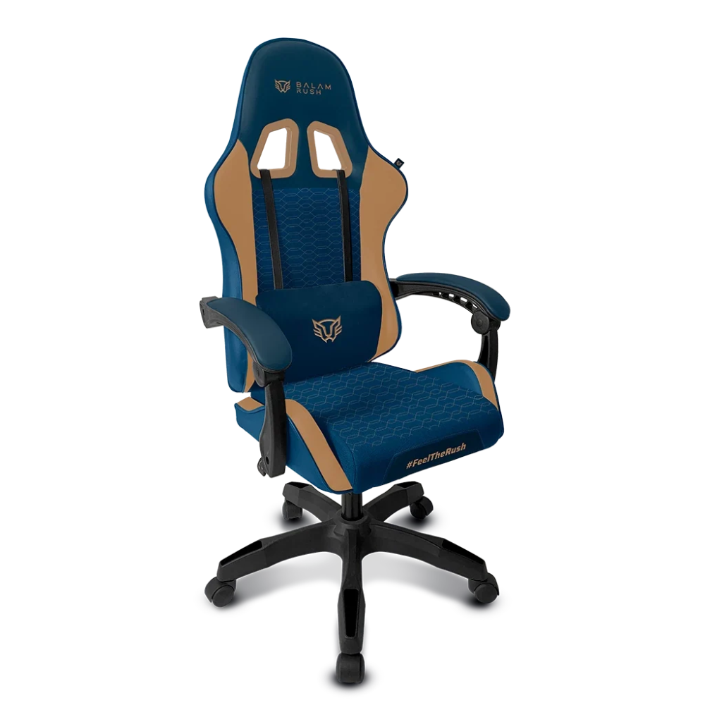 Balam Rush Silla Gamer Power Rush V2, hasta 120kg, Multicolor.