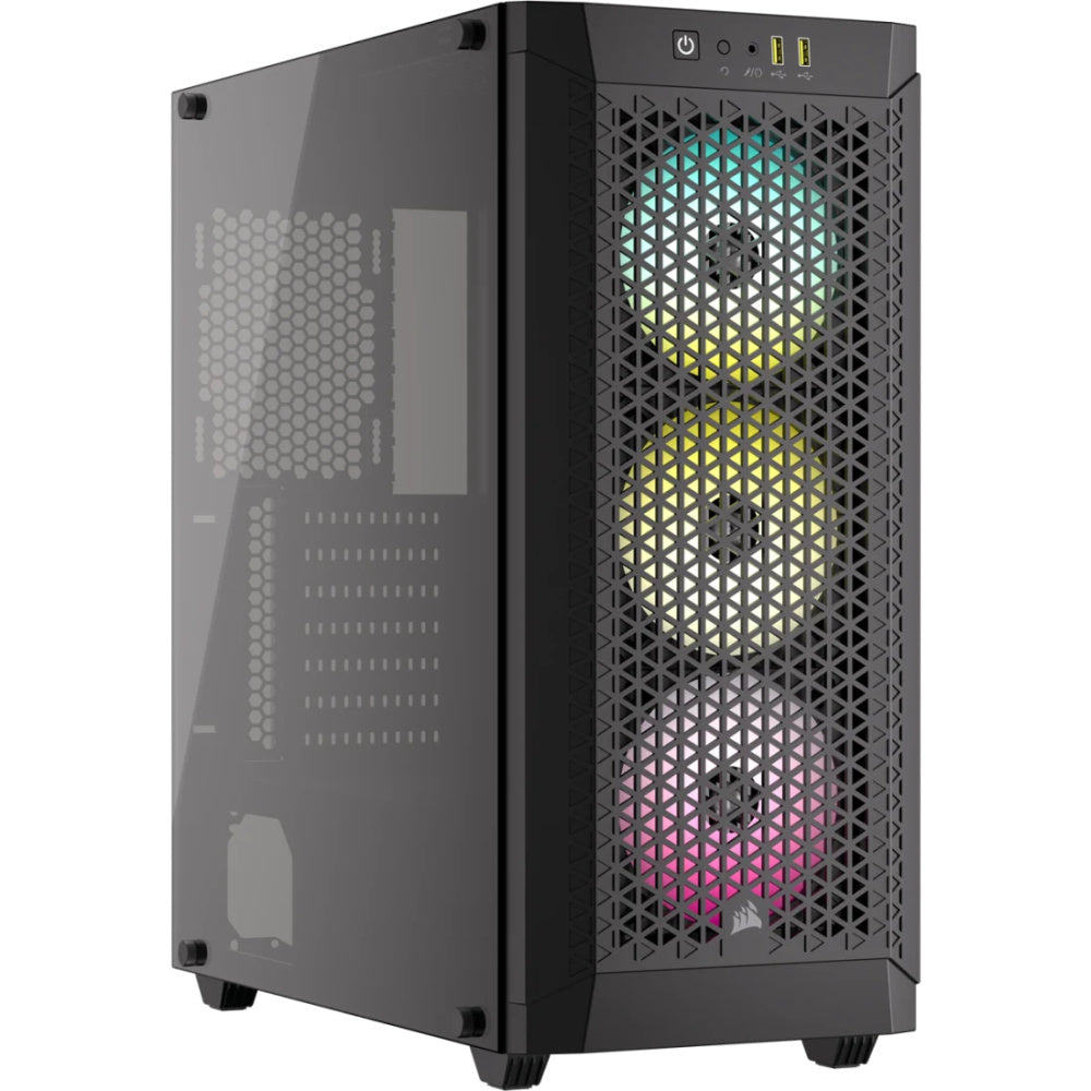 Gabinete Corsair 480T Rgb Airflow, Negro, Cristal Templado, Med-Torre