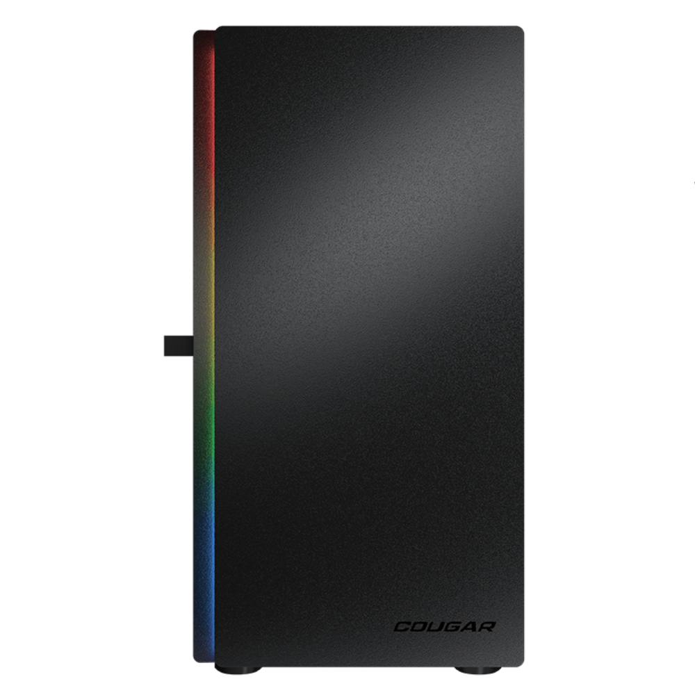 Gabinete Cougar Purity Rgb-Black, Mini Tower, Incluye 1 ventilador.