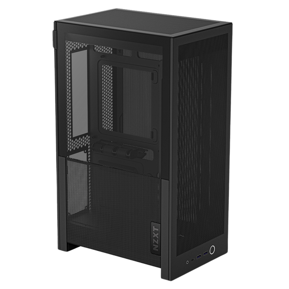 Gabinete NZXT H2 Flow 2026, Mini ITX, Cristal Templado, Negro