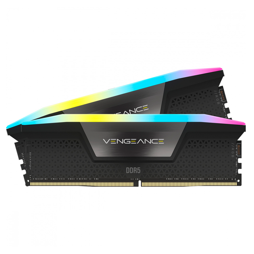 Memoria DIMM DDR5 Corsair Vengeance 32GB (2x16GB), 5200MHz, RGB.