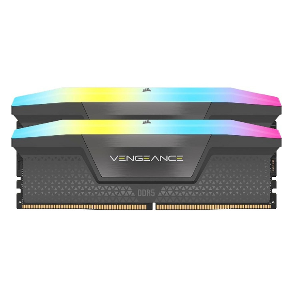 Memoria RAM Corsair Vengeance 64GB (2X32GB), DDR5, 5600MT/S, RGB, Gris.