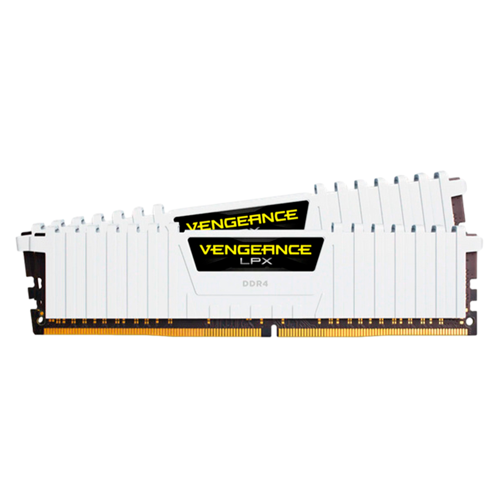 Memoria RAM DDR4 Corsair Vengeance LPX 16GB(2X8GB), 3200MHz, Blanco, CL16.