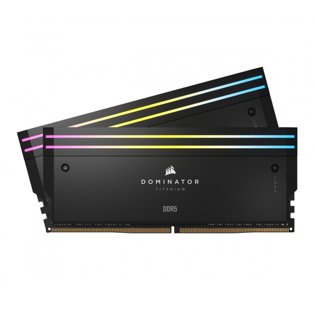 Memoria RAM DDR5 Corsair Dominator Titanium Negro 64GB(2x32GB), 6000MHz, CL30.