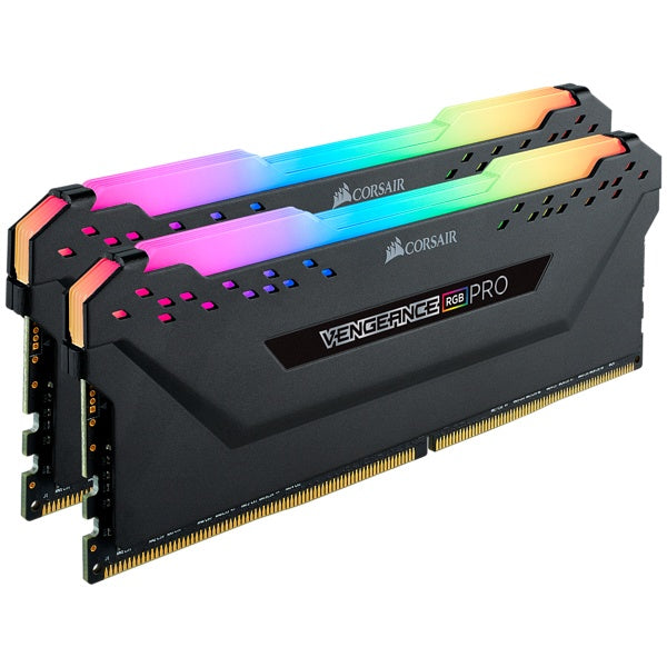 Memoria RAM Corsair Vengeance 16GB (2X8GB), DDR4, 2666MHz, RGB, Negro.
